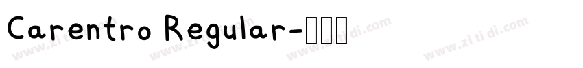 Carentro Regular字体转换